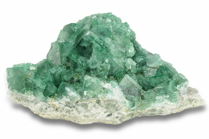 Green, Fluorescent, Cubic Fluorite Crystals - Madagascar #249306